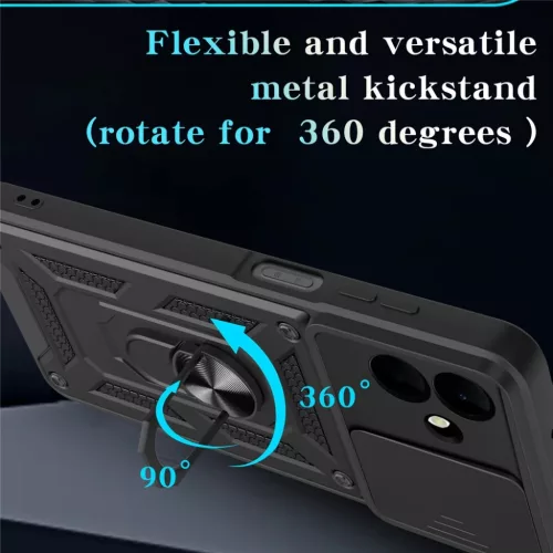  Samsung Galaxy A08 4G / A07 5G fekete Techsuit CamShield Series tok-5949419389816 4 kép
