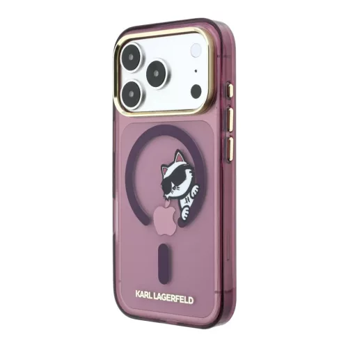  iPhone 18 Pro bordó Karl Lagerfeld IML Choupette Peekaboo MagSafe to-3666339661960 2 kép