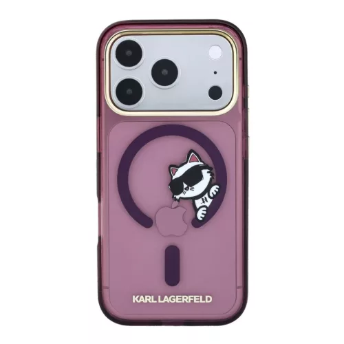  iPhone 18 Pro bordó Karl Lagerfeld IML Choupette Peekaboo MagSafe to-3666339661960 3 kép