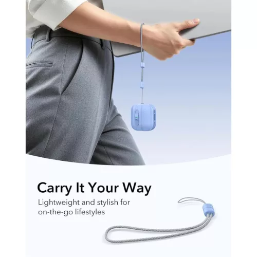  Apple AirPods 4 / 5 világoskék ESR Pulse HaloLock MagSafe fülhallg-4894240307151 7 kép