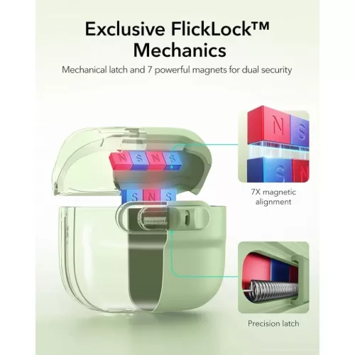  Apple AirPods 4 / 5 fülhallgatóhoz való ESR Pulse HaloLock MagSafe-4894240307175 2 kép