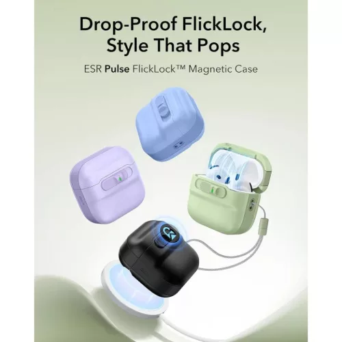  Apple AirPods 4 / 5 fülhallgatóhoz való ESR Pulse HaloLock MagSafe-4894240307175 7 kép
