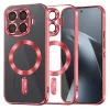  Xiaomi 17T Pro piros Techsuit Luxury Crystal MagSafe átlátszó tok-5949419388611 1 kép