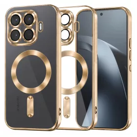  Xiaomi 17T Pro arany Techsuit Luxury Crystal MagSafe átlátszó tok-5949419388581 1 kép