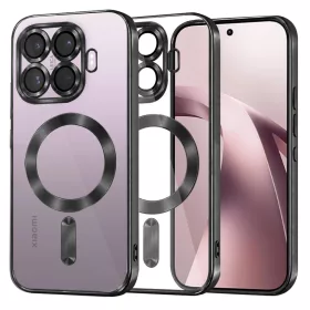  Xiaomi 17T fekete Techsuit Luxury Crystal MagSafe átlátszó tok-5949419388949 1 kép