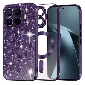  Xiaomi 17T Pro mélylila Techsuit Luxury Glitter MagSafe tok-5949419388673 1 kép