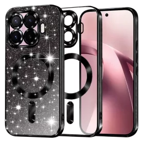  Xiaomi 17T fekete Techsuit Luxury Glitter MagSafe tok-5949419388857 1 kép
