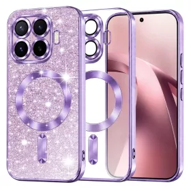  Xiaomi 17T világoslila Techsuit Luxury Glitter MagSafe tok-5949419388765 1 kép
