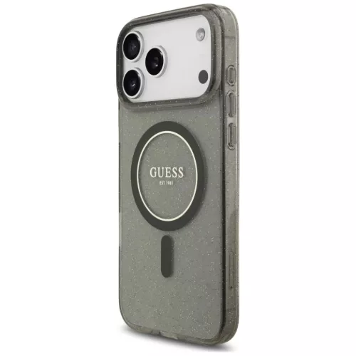  iPhone 18 Pro Max / 17 Pro Max fekete Guess IML Glitter Pearl Strap M-3666339681371 3 kép