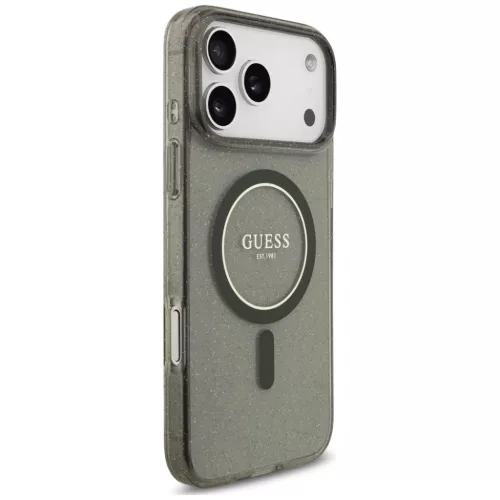  iPhone 18 Pro Max / 17 Pro Max fekete Guess IML Glitter Pearl Strap M-3666339681371 4 kép