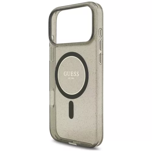  iPhone 18 Pro Max / 17 Pro Max fekete Guess IML Glitter Pearl Strap M-3666339681371 6 kép