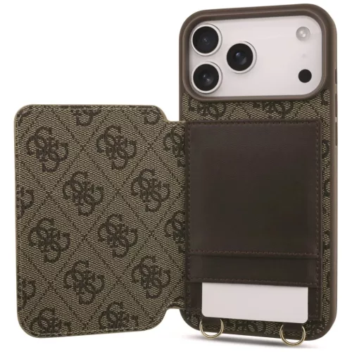  iPhone 18 Pro Max / iPhone 17 Pro Max Guess 4G Crossbody barna, kárt-3666339681111 5 kép