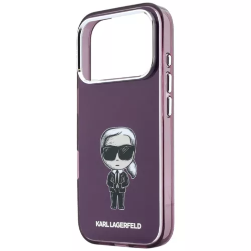  iPhone 18 Pro / 17 Pro bordó Karl Lagerfeld IML Ikonik Sketch Print -3666339661205 6 kép
