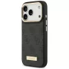  iPhone 18 Pro / iPhone 17 Pro fekete Guess 4G Logo Plate MagSafe tok-3666339681548 2 kép