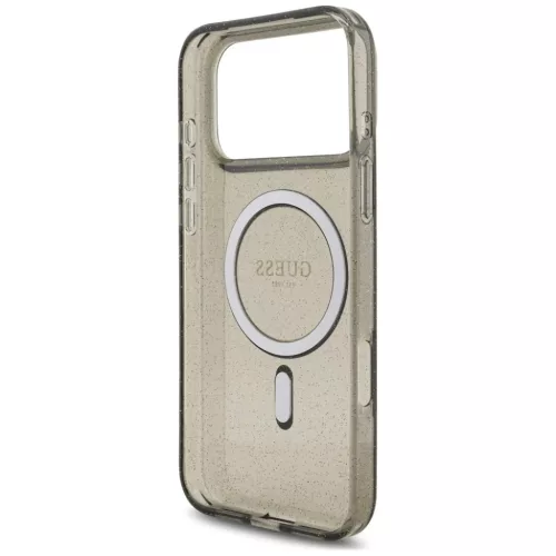  iPhone 18 Pro / 17 Pro fekete Guess IML Glitter Pearl Strap MagSafe t-3666339681364 7 kép