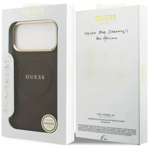 iPhone 18 Pro Max / iPhone 17 Pro Max barna Guess Peony Hot Stamp Mag-3666339682453 8 kép