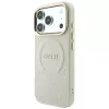  iPhone 18 Pro / 17 Pro Guess Saffiano Peony & Ring MagSafe bézs véd-3666339649951 2 kép