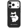  iPhone 18 Pro / 17 Pro fekete Karl Lagerfeld Saffiano Mono Patch Chou-3666339683580 3 kép