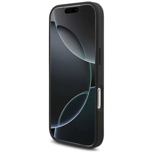  iPhone 18 Pro / 17 Pro fekete Karl Lagerfeld Saffiano Mono Patch Chou-3666339683580 5 kép