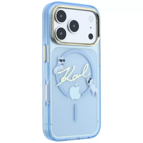  iPhone 18 Pro / 17 Pro Karl Lagerfeld Script Logo MagSafe tok, világ-3666339661571 4 kép