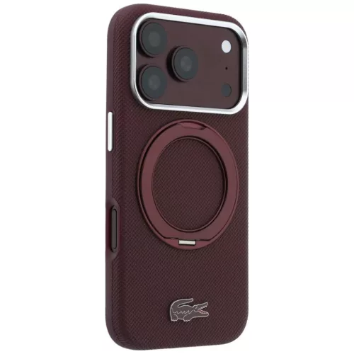  iPhone 18 Pro / iPhone 17 Pro bordó Lacoste Petit Pique MagSafe tok -3666339645625 4 kép