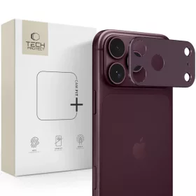    Apple iPhone 18 Pro bordó Tech-Protect Camalloy Fit+ kameravédő