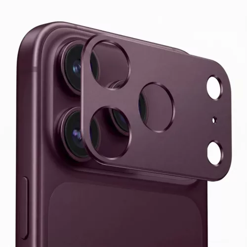  Apple iPhone 18 Pro bordó Tech-Protect Camalloy Fit+ kameravédő-5906302399390 4 kép