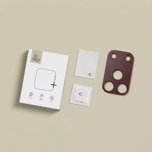  Apple iPhone 18 Pro bordó Tech-Protect Camalloy Fit+ kameravédő-5906302399390 9 kép
