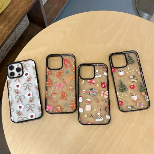 iPhone 18 Pro / 17 Pro készülékhez karácsonyi mintás átlátszó - 2 kép
