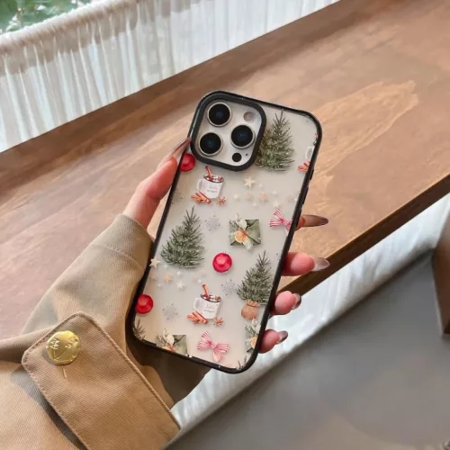 iPhone 18 Pro / 17 Pro készülékhez karácsonyi mintás átlátszó - 6 kép