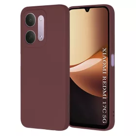  Xiaomi Redmi 17C 5G Techsuit SoftFlex szilikon tok, szilvavörös-5949419387867 1 kép