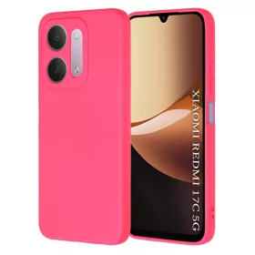    Xiaomi Redmi 17C 5G élénk rózsaszín Techsuit SoftFlex szilikon tok