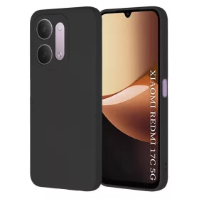  Xiaomi Redmi 17C 5G fekete Techsuit SoftFlex szilikon tok