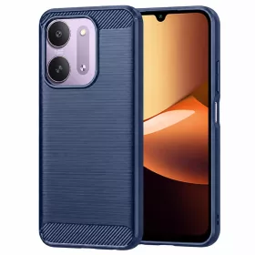  Xiaomi Redmi 17C 5G Techsuit Carbon Silicone ütésálló tok, kék-5949419389281 1 kép