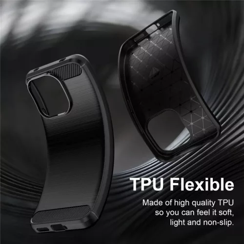  Xiaomi Redmi 17C 5G Techsuit Carbon Silicone ütésálló tok, kék-5949419389281 4 kép