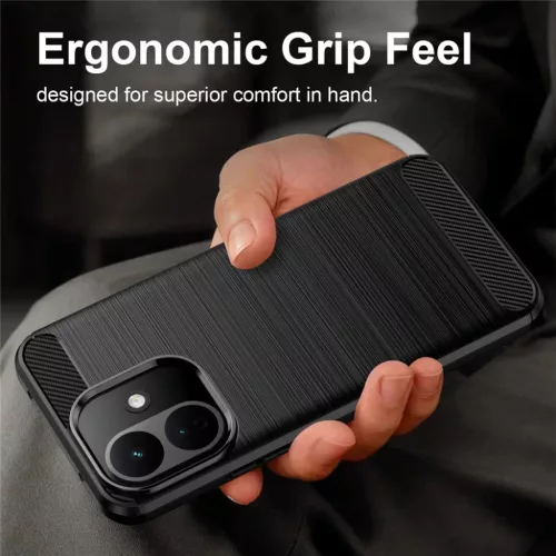  Xiaomi Redmi 17C 5G Techsuit Carbon Silicone ütésálló tok, kék-5949419389281 5 kép
