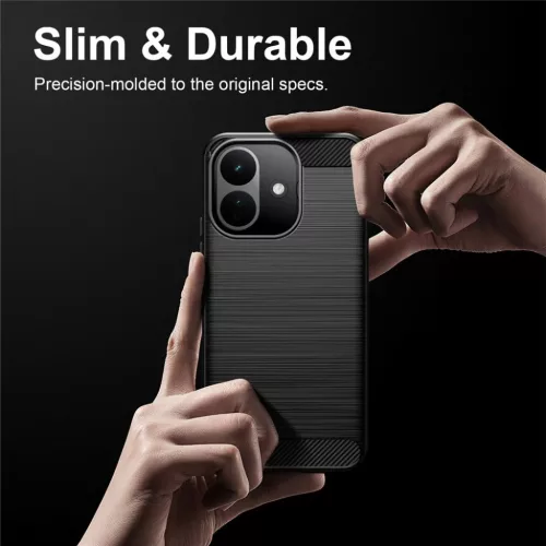  Xiaomi Redmi 17C 5G Techsuit Carbon Silicone ütésálló tok, kék-5949419389281 6 kép