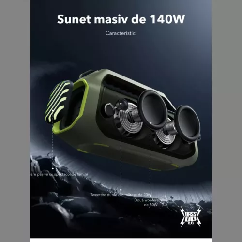 Anker Soundcore Boom 2 Plus új változatú vízálló Bluetooth-hangs-194644300074 7 kép