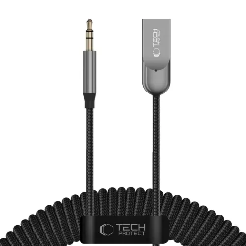  Tech-Protect Ultraboost AU04 Bluetooth 6.0 AUX hangadapter, szürke-5906302342754 3 kép