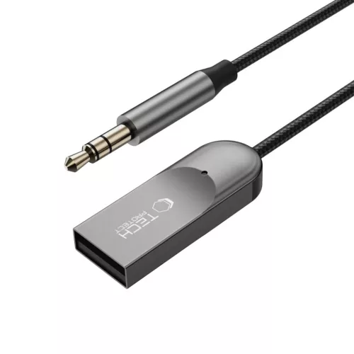  Tech-Protect Ultraboost AU04 Bluetooth 6.0 AUX hangadapter, szürke-5906302342754 4 kép