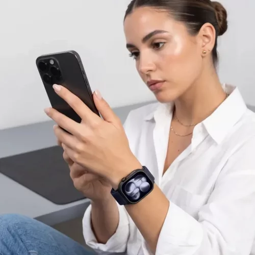  Apple Watch 8/9/10/11/12/SE/Ultra (44/45/46/49 mm) sötétkék Tech-P-5906302398898 4 kép