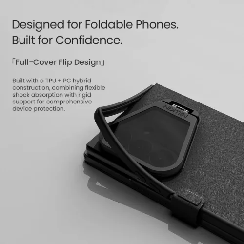  Samsung Galaxy Z Fold 8 Ultra mágneses szilikonbőr tok – Nillkin -6902048314528 5 kép