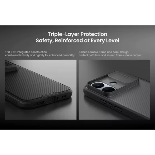  Xiaomi Redmi Note 17 Pro 5G fekete Nillkin CamShield PRO tok-6902048314566 5 kép