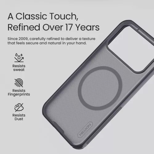  Poco F9 Ultra fekete Nillkin Super Frosted PRO mágneses hátlapvéd�-6902048314825 3 kép