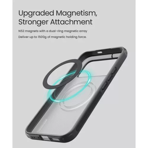  Poco F9 Ultra fekete Nillkin Super Frosted PRO mágneses hátlapvéd�-6902048314825 5 kép