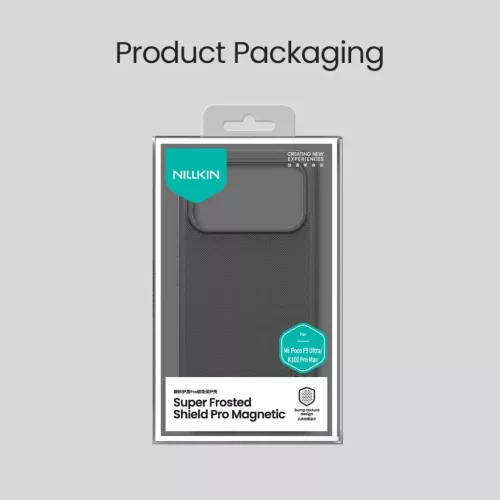  Poco F9 Ultra fekete Nillkin Super Frosted PRO mágneses hátlapvéd�-6902048314825 9 kép