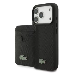  iPhone 18 Pro fekete Lacoste Iconic Petit Pique MagSafe pénztárcás-3666339647469 1 kép
