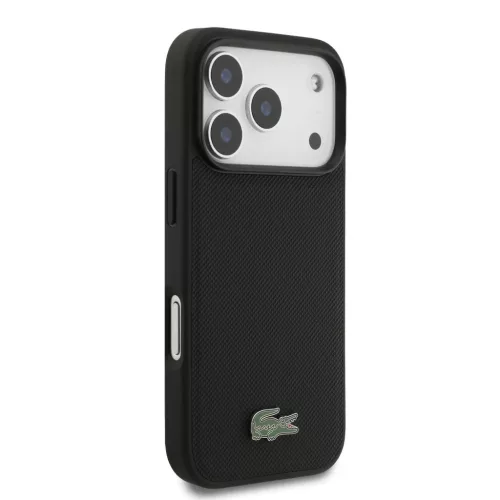  iPhone 18 Pro fekete Lacoste Iconic Petit Pique MagSafe pénztárcás-3666339647469 3 kép