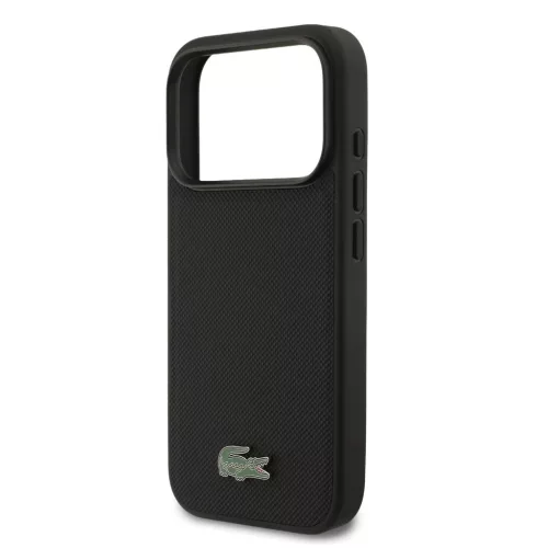  iPhone 18 Pro fekete Lacoste Iconic Petit Pique MagSafe pénztárcás-3666339647469 4 kép