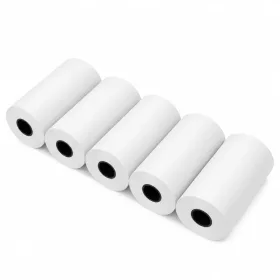   Tekercses hőpapír hőnyomtatóhoz 57mm - Fehér (5 db) 25mm / 8m